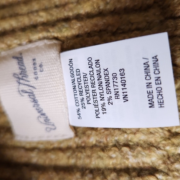 Universal Thread Ribbed Knit Beanie in Tan - Picture 2 of 3